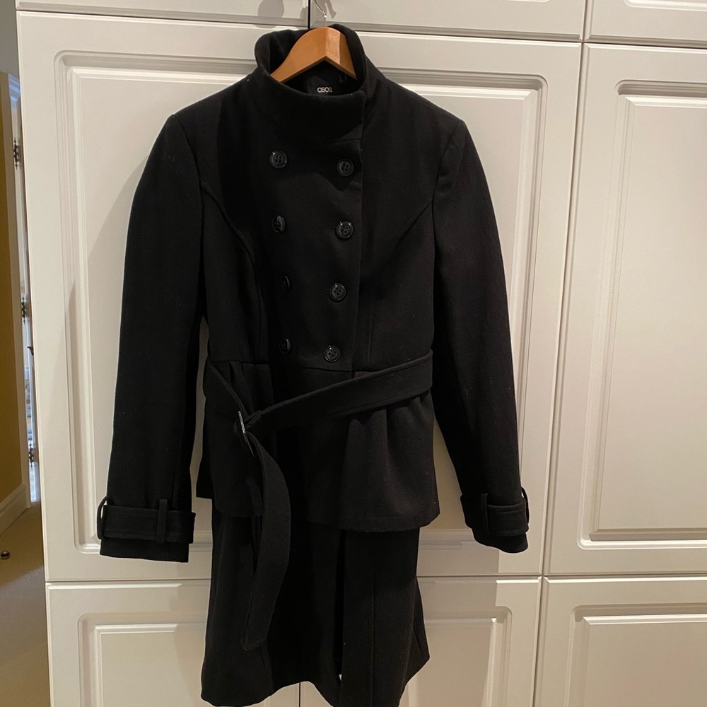 ASOS Ladies Peplum Coat Size 12US